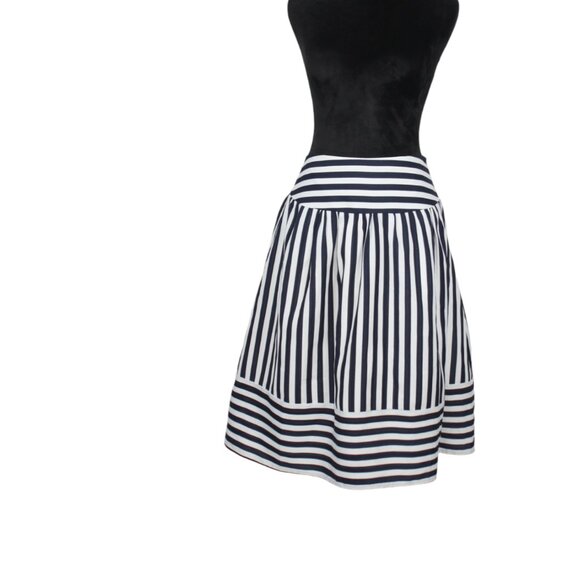 Maeve by Anthropologie Black & White Striped Skirt Size Small - Picture 2 of 12